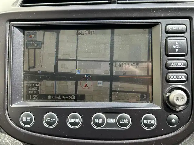 ホンダ フィット RS 大阪府 2007(平19)年 12.7万km ストームシルバーメタリック 純正HDDナビ/バックカメラ/パドルシフト/ETC/取扱説明書