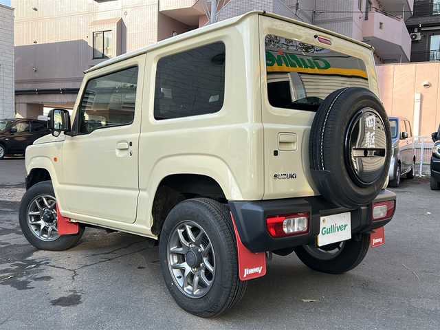 スズキ ジムニー XC 道央・札幌 2023(令5)年 2万km シフォンアイボリーM 社外ディプレイオーディオ（AM/FM/CD/DVD/BT/USB/AUX）/ドライブレコーダー前後/バックカメラ/クルーズコントロール/レーンアシスト/衝突被害軽減ブレーキ/ヘッドライトウォッシャー/シートヒーター（運転席、助手席）/オートエアコン/ダウンヒルアシストコントロール/横滑り防止装置/オートライト/電動格納ミラー/プッシュスタート/セキュリティアラーム