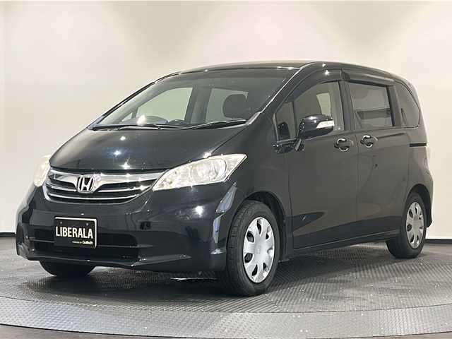 ホンダ フリード G ジャストセレクション 新潟県 2012(平24)年 10.5万km プレミアムブラキッシュパール 社外SDナビ（TV/DVD/BT）/バックカメラ/クルーズコントロール/両側パワースライドドア/純正フロアマット/ドアバイザー/リモコンキー/ドライブレコーダー/ETC