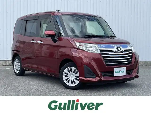トヨタ ルーミー G－T 福岡県 2020(令2)年 2.8万km ファイアークォーツレッドM スマートアシスト/衝突軽減ブレーキ/純正ナビ（ＮＳＺＴ－Ｗ６８Ｔ）/バックカメラ/両側パワースライドドア/前席シートヒーター/クルーズコントロール/レーンアシスト/ビルトインETC/コーナーセンサー/オートライト/オートハイビーム/シートバックテーブル/ロールサンシェード/ドラレコ