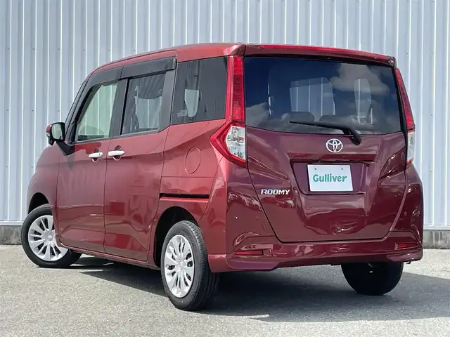 トヨタ ルーミー G－T 福岡県 2020(令2)年 2.8万km ファイアークォーツレッドM スマートアシスト/衝突軽減ブレーキ/純正ナビ（ＮＳＺＴ－Ｗ６８Ｔ）/バックカメラ/両側パワースライドドア/前席シートヒーター/クルーズコントロール/レーンアシスト/ビルトインETC/コーナーセンサー/オートライト/オートハイビーム/シートバックテーブル/ロールサンシェード/ドラレコ