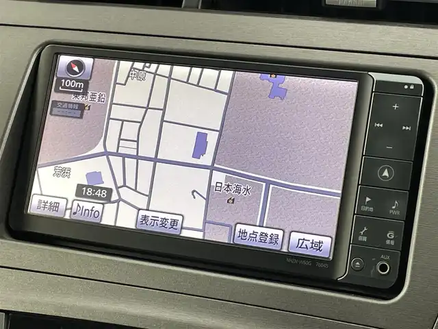 トヨタ プリウス S 福島県 2014(平26)年 7.4万km ホワイトパールクリスタルシャイン 純正ＳＤナビゲーション/【AM/FM/DVD/CD/Bluetooth/フルセグ】/型番:NHZN-W60G/バックカメラ　/ＴＲＤエアロ　/スマートキー　/・プッシュスタート　/スペアキー　/ＥＴＣ　/ハンドルリモコン　/ＨＩＤライト　/・オートライト　/純正フロアマット/ウィンカーミラー　/１７インチＡＷ/アイドリングストップフルセグテレビ