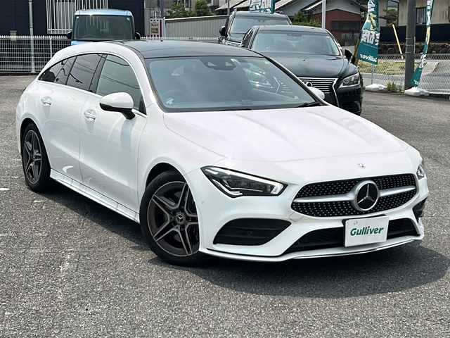 メルセデス・ベンツ Ｍ・ベンツ ＣＬＡ２５０ Sブレイク 4MATIC 愛知県 2022(令4)年 1.7万km ポーラホワイト /禁煙車/ワンオーナー//パノラマサンルーフ//メーカーナビ//Bluetooth//バックカメラ//ETC//純正ドライブレコーダー//アクティブブレーキアシスト//アクティブレーンキープアシスト//ブラインドスポットアシスト//レーンチェンジアシスト//アダプティブクルーズコントロール/（アクティブステアリングアシスト付）//パークトロニック（コーナーセンサー）//トラフィックサインアシスト//D/N席パワーシート・シートヒーター//パワーバックドア//純正１８インチアルミ//アンビエントライト//ESP（横滑り防止）//電動格納ミラーウインカー//LEDオートライト//純正フロアマット//アイドリングストップ//取扱説明書/新車保証書//スペアキー