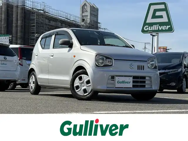 スズキ アルト L 大分県 2017(平29)年 8.5万km シルキーシルバーメタリック 純正ナビ/（AM/FM/CD/DVD/SD/USB/Bluetooth/ワンセグTV）/アイドリングストップ/横滑り防止/衝突軽減ブレーキ/ETC/ドライブレコーダー前後（SDカード有り）/純正フロアマット/保証書/取扱説明書