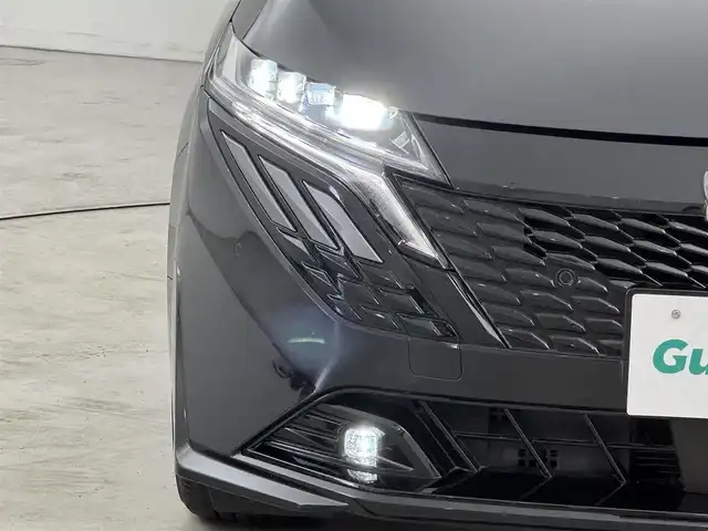 日産 オーラ G レザーエディション 福岡県 2024(令6)年 0.1万km 黒 純正９型ナビ　/全方位カメラ　/ナビ連動前方ドラレコ　/デジタルインナーミラー　/ＥＴＣ　/コーナーセンサー　/エマージェンシーブレーキ　/レーンキープ　/ブラインドスポットモニター　/純正１７インチＡＷ　/ＬＥＤライト