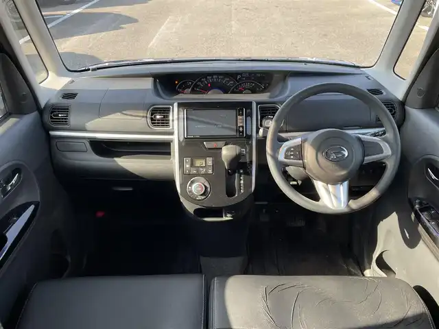 ダイハツ タント カスタム X トップED SAⅡ 長崎県 2015(平27)年 8万km ディープブルークリスタルマイカ 社外SDナビ/CD/DVD/BT/フルセグTV/バックカメラ/左側パワースライドドア/合皮ハーフレザーシート/スマートアシスト2/LEDヘッドライト/オートライト/純正14インチAW/ETC