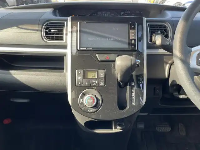 ダイハツ タント カスタム X トップED SAⅡ 長崎県 2015(平27)年 8万km ディープブルークリスタルマイカ 社外SDナビ/CD/DVD/BT/フルセグTV/バックカメラ/左側パワースライドドア/合皮ハーフレザーシート/スマートアシスト2/LEDヘッドライト/オートライト/純正14インチAW/ETC