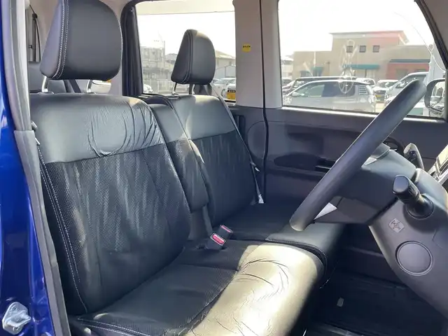 ダイハツ タント カスタム X トップED SAⅡ 長崎県 2015(平27)年 8万km ディープブルークリスタルマイカ 社外SDナビ/CD/DVD/BT/フルセグTV/バックカメラ/左側パワースライドドア/合皮ハーフレザーシート/スマートアシスト2/LEDヘッドライト/オートライト/純正14インチAW/ETC