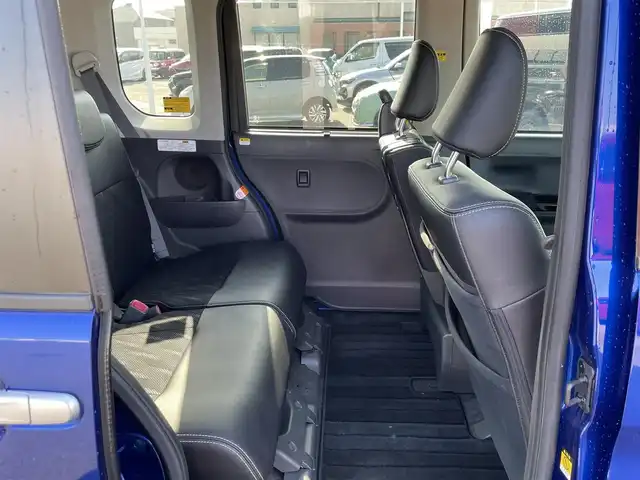 ダイハツ タント カスタム X トップED SAⅡ 長崎県 2015(平27)年 8万km ディープブルークリスタルマイカ 社外SDナビ/CD/DVD/BT/フルセグTV/バックカメラ/左側パワースライドドア/合皮ハーフレザーシート/スマートアシスト2/LEDヘッドライト/オートライト/純正14インチAW/ETC