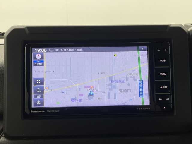 スズキ ジムニー XC 群馬県 2022(令4)年 3.5万km ジャングルグリーン ４ＷＤターボ　ルーフキャリア　ナビ　フルセグＴＶ　ドラレコ　ＥＴＣ　シートヒーター　ヘッドライトウォッシャー　フォグランプ　電動格納ミラー　クルーズコントロール　レーンキープアシスト　背面タイヤ　禁煙