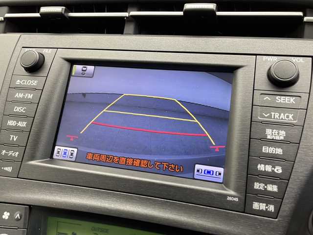 トヨタ プリウス G ツーリングセレ レザーパック 千葉県 2009(平21)年 6.8万km ホワイトパールクリスタルシャイン 禁煙車/純正ナビ【26045】/CD/DVD/HDD/AUX/フルセグTV/バックカメラ/フロントコーナーセンサー/クルーズコントロール/ヘッドアップディスプレイ/レザーシート/前席シートヒーター/ビルトインETC/パーキングアシスト/プラズマクラスター/HIDヘッドライト/フォグランプ/プッシュEgスタート/ストップ/スマートキー×2/ターンランプ付電動格納ドアミラー/ドアバイザー/純正フロアマット/取扱説明書/ナビ取扱説明書