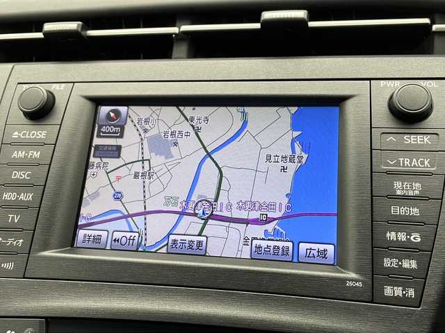 トヨタ プリウス G ツーリングセレ レザーパック 千葉県 2009(平21)年 6.8万km ホワイトパールクリスタルシャイン 禁煙車/純正ナビ【26045】/CD/DVD/HDD/AUX/フルセグTV/バックカメラ/フロントコーナーセンサー/クルーズコントロール/ヘッドアップディスプレイ/レザーシート/前席シートヒーター/ビルトインETC/パーキングアシスト/プラズマクラスター/HIDヘッドライト/フォグランプ/プッシュEgスタート/ストップ/スマートキー×2/ターンランプ付電動格納ドアミラー/ドアバイザー/純正フロアマット/取扱説明書/ナビ取扱説明書
