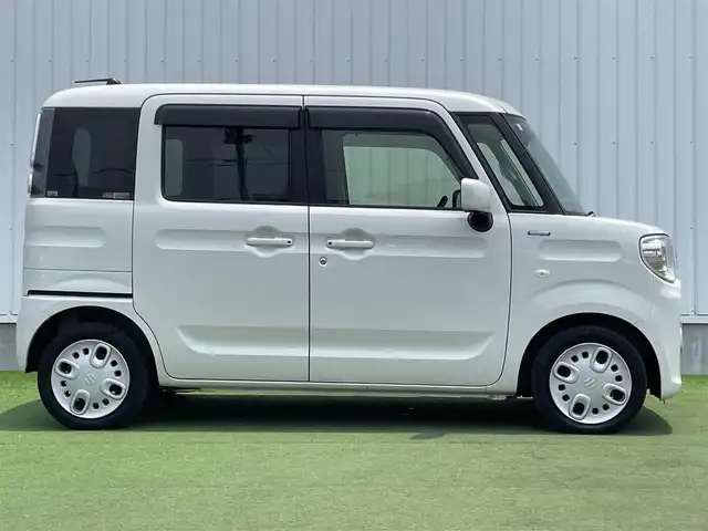 スズキ スペーシア HYBRID X 香川県 2021(令3)年 3.1万km ピュアホワイトP 登録時走行距離：30573km/ディーラー純正パナソニックSDナビ/　CD DVD BT フルセグTV/全方位カメラ/両側パワースライドドア/衝突被害軽減装置/レーンキープアシスト/クリアランスソナー/ヘッドアップディスプレイ/アイドリングストップ/横滑り防止装置/ロールサンシェード/サーキュレーター/シートヒーター/ハロゲンヘッドライト/オートライト/レベライザヘッドライト/ETC2.0/ドライブレコーダー/電動格納ミラー/ドアバイザー/純正フロアマット/プッシュスタート/スマートキー