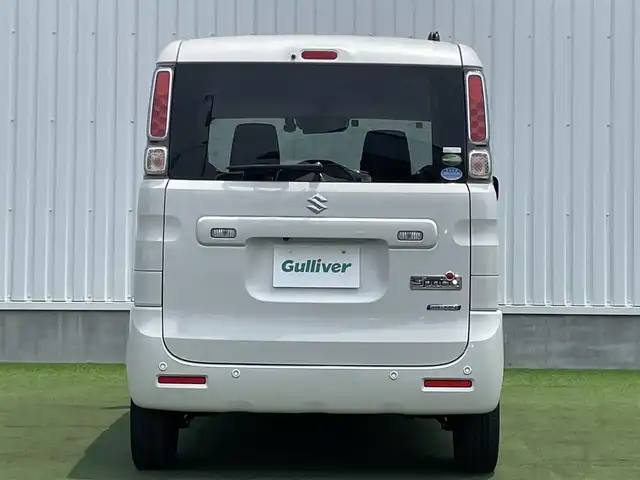 スズキ スペーシア HYBRID X 香川県 2021(令3)年 3.1万km ピュアホワイトP 登録時走行距離：30573km/ディーラー純正パナソニックSDナビ/　CD DVD BT フルセグTV/全方位カメラ/両側パワースライドドア/衝突被害軽減装置/レーンキープアシスト/クリアランスソナー/ヘッドアップディスプレイ/アイドリングストップ/横滑り防止装置/ロールサンシェード/サーキュレーター/シートヒーター/ハロゲンヘッドライト/オートライト/レベライザヘッドライト/ETC2.0/ドライブレコーダー/電動格納ミラー/ドアバイザー/純正フロアマット/プッシュスタート/スマートキー