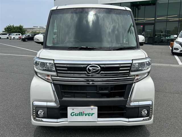 ダイハツ タント カスタム RS トップED SAⅡ 奈良県 2016(平28)年 6.1万km パールホワイトⅢ 8インチ純正ナビ　/フルセグ　/ＤＶＤ　/Ｂｌｕｅｔｏｏｔｈ　/バックカメラ　/ＥＴＣ　/両側パワースライドドア　/ハーフレザーシート　/ベンチシート　/純正フロアマット/純正アルミホイール　/衝突被害軽減ブレーキ　/Ｗ＋サイドエアバッグ/スペアキー1本/保証書/取扱説明書