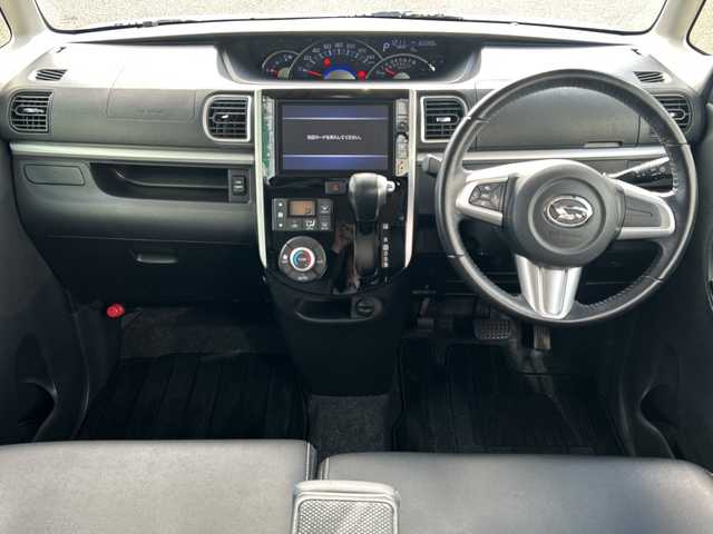 ダイハツ タント カスタム RS トップED SAⅡ 石川県 2016(平28)年 6.1万km パールホワイトⅢ 8インチ純正ナビ　/フルセグ　/ＤＶＤ　/Ｂｌｕｅｔｏｏｔｈ　/バックカメラ　/ＥＴＣ　/両側パワースライドドア　/ハーフレザーシート　/ベンチシート　/純正フロアマット/純正アルミホイール　/衝突被害軽減ブレーキ　/Ｗ＋サイドエアバッグ/スペアキー1本/保証書/取扱説明書