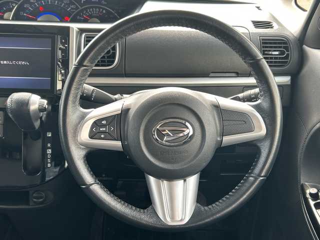 ダイハツ タント カスタム RS トップED SAⅡ 石川県 2016(平28)年 6.1万km パールホワイトⅢ 8インチ純正ナビ　/フルセグ　/ＤＶＤ　/Ｂｌｕｅｔｏｏｔｈ　/バックカメラ　/ＥＴＣ　/両側パワースライドドア　/ハーフレザーシート　/ベンチシート　/純正フロアマット/純正アルミホイール　/衝突被害軽減ブレーキ　/Ｗ＋サイドエアバッグ/スペアキー1本/保証書/取扱説明書