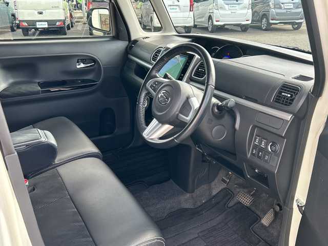 ダイハツ タント カスタム RS トップED SAⅡ 石川県 2016(平28)年 6.1万km パールホワイトⅢ 8インチ純正ナビ　/フルセグ　/ＤＶＤ　/Ｂｌｕｅｔｏｏｔｈ　/バックカメラ　/ＥＴＣ　/両側パワースライドドア　/ハーフレザーシート　/ベンチシート　/純正フロアマット/純正アルミホイール　/衝突被害軽減ブレーキ　/Ｗ＋サイドエアバッグ/スペアキー1本/保証書/取扱説明書