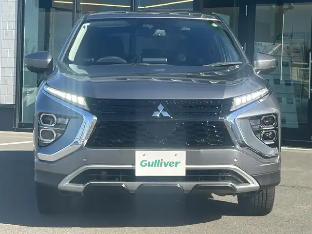 三菱 エクリプス クロス ＰＨＥＶ G 愛媛県 2020(令2)年 2万km チタニウムグレーメタリック 純正ナビ（Bluetooth/フルセグTV）/アラウンドビューモニター/AppleCarPlay/AndroidAuto/アダプティブクルーズコントロール/ETC2.0/パワーシート/ハーフレザーシート/シートヒーター/ブラインドスポットモニター/ステアリングヒーター/ドライブモード/純正18インチアルミホイール/前後ドライブレコーダー/前後コーナーセンサー/オートマチックハイビーム/LEDヘッドライト/スマートキー×２