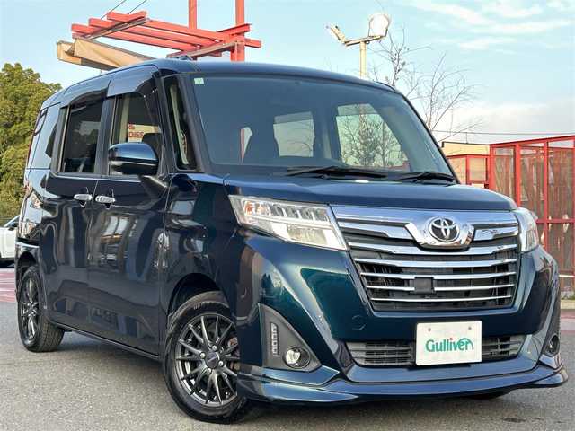 トヨタ ルーミー カスタムG 香川県 2017(平29)年 5.4万km レーザーブルークリスタルシャイン 純正SDナビ/ワンセグ/CD/Bluetooth/バックカメラ/両側パワースライドドア/前席シートヒーター/クルーズコントロール/社外14インチアルミホイール　/LEDヘッドライト/オートエアコン/スマートキー　/アイドリングストップ/ETC/純正アルミサマータイヤ積み込み