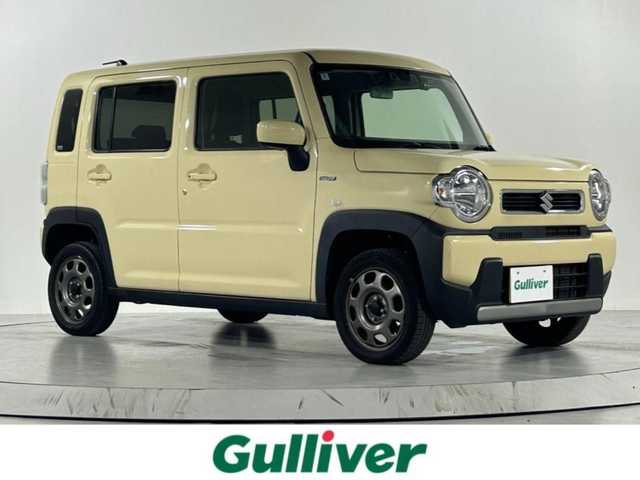 スズキ ハスラー HYBRID G 佐賀県 2022(令4)年 4.7万km シフォンアイボリーM 社外7インチナビ/CD/DVD/Bluetooth/スズキセーフティサポート/デュアルカメラブレーキ/車線逸脱防止/横滑り防止/クリアランスソナー/前席シートヒーター/前方ドライブレコーダー/ETC/フロアマット/電動格納ミラー/スマートキー/バックカメラ