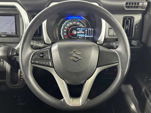 スズキ ハスラー HYBRID G 佐賀県 2022(令4)年 4.7万km シフォンアイボリーM 社外7インチナビ/CD/DVD/Bluetooth/スズキセーフティサポート/デュアルカメラブレーキ/車線逸脱防止/横滑り防止/クリアランスソナー/前席シートヒーター/前方ドライブレコーダー/ETC/フロアマット/電動格納ミラー/スマートキー/バックカメラ