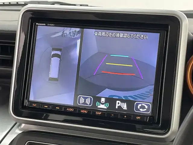スズキ スペーシア ギア HYBRID XZターボ 埼玉県 2020(令2)年 4万km ツールグリーンパールメタリック/ガンメタリック2トーンルーフ 純正８インチナビ　全周囲カメラ　両側パワースライドドア　ＨＵＤ　ＥＴＣ　クルーズコントロール　スズキセーフティサポート　４ＷＤ　ＬＥＤヘッドライト　リアサーキュレーター　地デジＴＶ　Ｂｌｕｅｔｏｏｔｈ