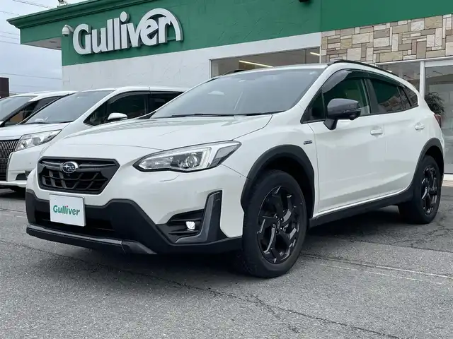 スバル ＸＶ ハイブリッド アドバンス スタイルエディション 徳島県 2022(令4)年 1.9万km クリスタルホワイトP 純正ナビ(CN-FX810D)/(CD・DVD・BD/Bluetooth/TV)/フロント・サイド・バックカメラ/社外ETC/ステアリングスイッチ/衝突被害軽減システム/追従機能付クルーズコントロール/レーンキープアシスト/ダウンヒルアシストコントロール/LEDヘッドライト/フロントフォグライト/オートライト/ハーフレザーシート/前席パワーシート/前席シートヒーター/D席シートメモリー/電動パーキングブレーキ/純正18インチアルミホイール/ルーフレール/USB充電/スマートキー/スペアキー
