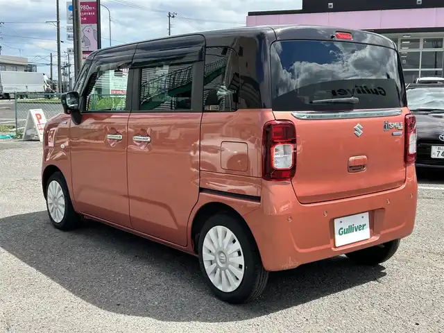スズキ ワゴンＲ スマイル HYBRID S 福島県 2021(令3)年 5.4万km コーラルオレンジメタリック/アーバンブラウン2トーン ワンオーナー/４ＷＤ/社外ナビ/・フルセグＴＶ/・ＣＤ/・ＤＶＤ/・ＳＤ/・ＭＳＶ/・Ｂｌｕｅｔｏｏｔｈ/・ＵＳＢ/バックカメラ/両側パワースライドドア/Ｄ席Ｎ席シートヒーター/衝突軽減ブレーキ/車線逸脱警報/横滑り防止/社外ＥＴＣ/エンジンスターター/ドライブレコーダー(前)/スペアキーあり