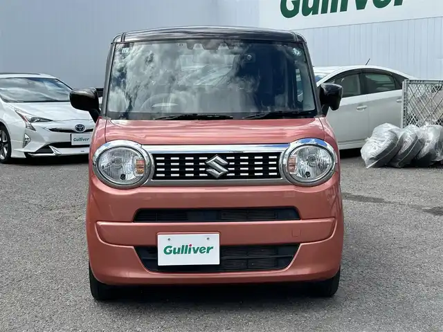 スズキ ワゴンＲ スマイル HYBRID S 福島県 2021(令3)年 5.4万km コーラルオレンジメタリック/アーバンブラウン2トーン ワンオーナー/４ＷＤ/社外ナビ/・フルセグＴＶ/・ＣＤ/・ＤＶＤ/・ＳＤ/・ＭＳＶ/・Ｂｌｕｅｔｏｏｔｈ/・ＵＳＢ/バックカメラ/両側パワースライドドア/Ｄ席Ｎ席シートヒーター/衝突軽減ブレーキ/車線逸脱警報/横滑り防止/社外ＥＴＣ/エンジンスターター/ドライブレコーダー(前)/スペアキーあり