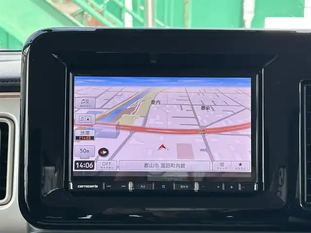 スズキ ワゴンＲ スマイル HYBRID S 福島県 2021(令3)年 5.4万km コーラルオレンジメタリック/アーバンブラウン2トーン ワンオーナー/４ＷＤ/社外ナビ/・フルセグＴＶ/・ＣＤ/・ＤＶＤ/・ＳＤ/・ＭＳＶ/・Ｂｌｕｅｔｏｏｔｈ/・ＵＳＢ/バックカメラ/両側パワースライドドア/Ｄ席Ｎ席シートヒーター/衝突軽減ブレーキ/車線逸脱警報/横滑り防止/社外ＥＴＣ/エンジンスターター/ドライブレコーダー(前)/スペアキーあり