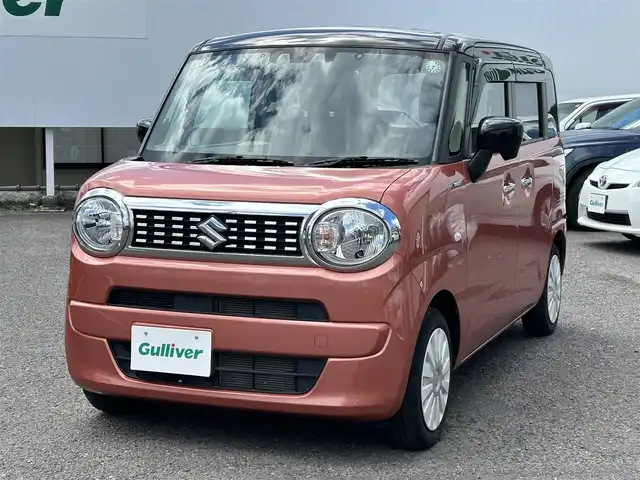 スズキ ワゴンＲ スマイル HYBRID S 福島県 2021(令3)年 5.4万km コーラルオレンジメタリック/アーバンブラウン2トーン ワンオーナー/４ＷＤ/社外ナビ/・フルセグＴＶ/・ＣＤ/・ＤＶＤ/・ＳＤ/・ＭＳＶ/・Ｂｌｕｅｔｏｏｔｈ/・ＵＳＢ/バックカメラ/両側パワースライドドア/Ｄ席Ｎ席シートヒーター/衝突軽減ブレーキ/車線逸脱警報/横滑り防止/社外ＥＴＣ/エンジンスターター/ドライブレコーダー(前)/スペアキーあり