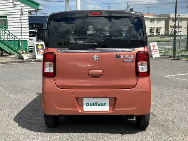 スズキ ワゴンＲ スマイル HYBRID S 福島県 2021(令3)年 5.4万km コーラルオレンジメタリック/アーバンブラウン2トーン ワンオーナー/４ＷＤ/社外ナビ/・フルセグＴＶ/・ＣＤ/・ＤＶＤ/・ＳＤ/・ＭＳＶ/・Ｂｌｕｅｔｏｏｔｈ/・ＵＳＢ/バックカメラ/両側パワースライドドア/Ｄ席Ｎ席シートヒーター/衝突軽減ブレーキ/車線逸脱警報/横滑り防止/社外ＥＴＣ/エンジンスターター/ドライブレコーダー(前)/スペアキーあり