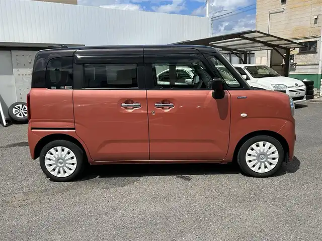 スズキ ワゴンＲ スマイル HYBRID S 福島県 2021(令3)年 5.4万km コーラルオレンジメタリック/アーバンブラウン2トーン ワンオーナー/４ＷＤ/社外ナビ/・フルセグＴＶ/・ＣＤ/・ＤＶＤ/・ＳＤ/・ＭＳＶ/・Ｂｌｕｅｔｏｏｔｈ/・ＵＳＢ/バックカメラ/両側パワースライドドア/Ｄ席Ｎ席シートヒーター/衝突軽減ブレーキ/車線逸脱警報/横滑り防止/社外ＥＴＣ/エンジンスターター/ドライブレコーダー(前)/スペアキーあり