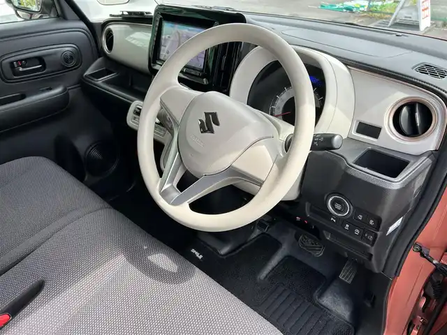 スズキ ワゴンＲ スマイル HYBRID S 福島県 2021(令3)年 5.4万km コーラルオレンジメタリック/アーバンブラウン2トーン ワンオーナー/４ＷＤ/社外ナビ/・フルセグＴＶ/・ＣＤ/・ＤＶＤ/・ＳＤ/・ＭＳＶ/・Ｂｌｕｅｔｏｏｔｈ/・ＵＳＢ/バックカメラ/両側パワースライドドア/Ｄ席Ｎ席シートヒーター/衝突軽減ブレーキ/車線逸脱警報/横滑り防止/社外ＥＴＣ/エンジンスターター/ドライブレコーダー(前)/スペアキーあり