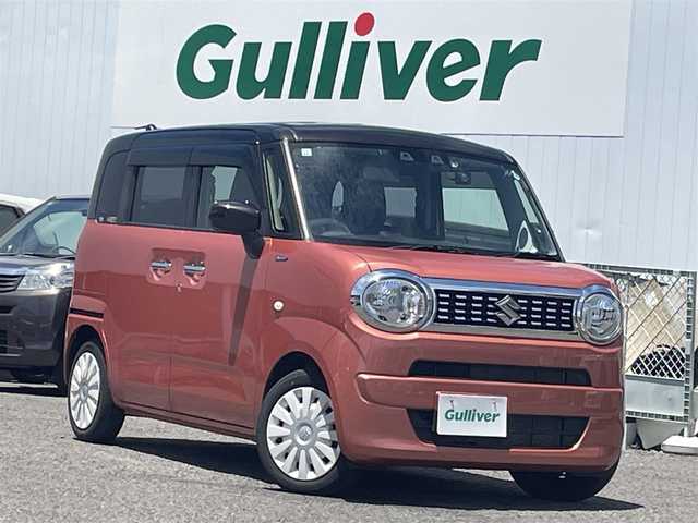 スズキ ワゴンＲ スマイル HYBRID S 福島県 2021(令3)年 5.4万km コーラルオレンジメタリック/アーバンブラウン2トーン ワンオーナー/４ＷＤ/社外ナビ/・フルセグＴＶ/・ＣＤ/・ＤＶＤ/・ＳＤ/・ＭＳＶ/・Ｂｌｕｅｔｏｏｔｈ/・ＵＳＢ/バックカメラ/両側パワースライドドア/Ｄ席Ｎ席シートヒーター/衝突軽減ブレーキ/車線逸脱警報/横滑り防止/社外ＥＴＣ/エンジンスターター/ドライブレコーダー(前)/スペアキーあり
