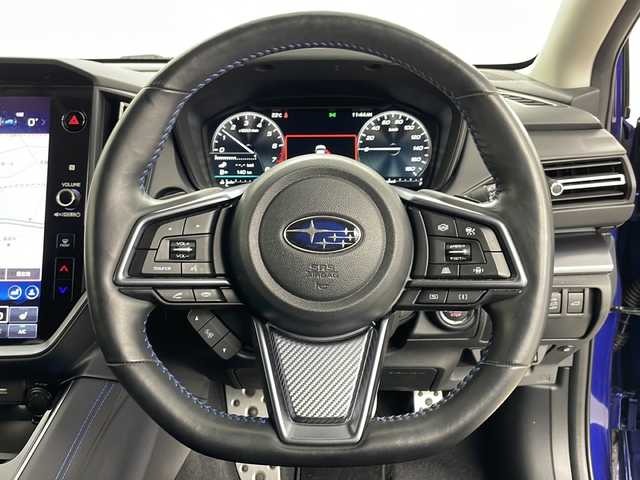 スバル レヴォーグ 1．8GT－H EX 道央・札幌 2023(令5)年 2.6万km 青 ・4WD/・寒冷地仕様/・純正11.5インチナビ/（BT USB フルセグ　AndroidAuto Applecarplay）/・アイサイトVerIII/・D/Nパワーシート/・全席シートヒーター/・パドルシフト/・フロントカメラ/・バックカメラ/・サイドカメラ/・Dメモリーシート/・ビルトインETC/・SRH/・BSM/・レーダークルーズコントロール/・LEDヘッドライト/・LEDフォグ/・ステアリングスイッチ/・純正ドライブレコーダー（前）/・デジタルインナーミラー