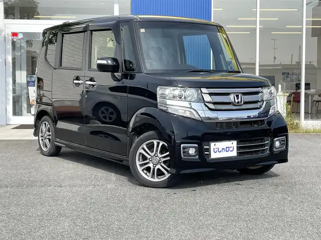 ホンダ Ｎ ＢＯＸ カスタム SSパッケージ 福島県 2015(平27)年 6.4万km クリスタルブラックパール (株)IDOMが運営する【じしゃロンいわき店】の自社ローン専用車両になります。こちらは現金またはオートローンご利用時の価格です。自社ローンご希望の方は別途その旨お申付け下さい/登録時走行距離63555km/ギャザーズ純正ナビゲーション/プッシュスタート/スマートキー/両側パワースライドドア/バックカメラ/シートヒーター/ウィンカーミラー /サイドバイザー/フロアマット/純正アルミホイール