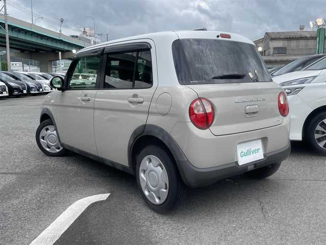 スズキ ラパン X 福岡県 2019(平31)年 4.3万km フォーンベージュメタリック/ホワイト2トーンルーフ 純正7型SDナビ/（フルセグTV/BT/CD/DVD）/全方位モニター/衝突軽減ブレーキ/ETC/シートヒーター/ステアリングリモコン/Pスタート/スマートキー/スペアキー1本/ISOFIX/S-エネチャージ搭載車