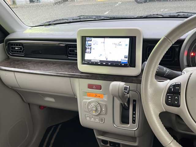 スズキ ラパン モード 大阪府 2019(令1)年 1.6万km ノクターンブルーパール/ホワイト 2トーンルーフ 社外ナビ（Ｐａｎａｓｏｎｉｃ　ＣＮ－Ｅ３１０Ｄ）/　（TV/CD/Bluetooth）/衝突軽減ブレーキ/バックカメラ/ETC/スマートキー×２/革巻きステアリング/ステアリングリモコン/シートヒーター/オートエアコン/オートミラー/オートライト/HIDヘッドライト/コーナーセンサー/保証書/取扱説明書