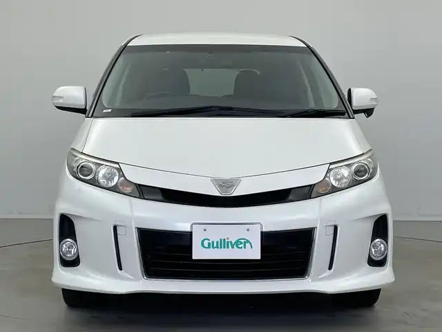 トヨタ エスティマ アエラス プレミアムエディション 新潟県 2016(平28)年 7.5万km ホワイトパールクリスタルシャイン 純正メモリナビ【NSZA-X64T】/　フルセグTV/Bluetooth/CD/DVD/純正フリップダウンモニター/両側パワースライドドア/ハーフレザーシート/D席パワーシート/バックモニター/ビルトインETC/横滑り防止装置/オートライト/レザーステアリング/ステアリングスイッチ