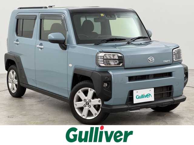 ダイハツ タフト G 福岡県 2020(令2)年 4.2万km レイクブルーメタリック スカイフィールトップ　/純正９型ナビ（フルセグＴＶ）　/バックカメラ　/ＥＴＣ　/前方ドラレコ　/コーナーセンサー　/衝突被害軽減ブレーキ　/横滑り防止装置　/アイドリングストップ　/ステアリングリモコン　/シートヒーター　/純正１５インチＡＷ　/LEDヘッドライト