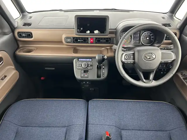 ダイハツ ムーヴ キャンバス セオリー G 愛知県 2024(令6)年 0.6万km レイクブルーメタリック 禁煙車/スマートアシストIII/・衝突軽減ブレーキ/・レーンキープアシスト/・オートマチックハイビーム/・クリアランスソナー/・誤発進抑制機能/シートヒーター/ベンチシート/両側パワースライドドア/アイドリングストップ/LEDヘッドライト/フロントフォグランプ/スマートキー/スペアキー有/プッシュスタート/横滑り防止装置/電動格納ミラー