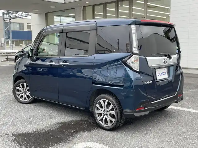 トヨタ タンク カスタムG－T 埼玉県 2017(平29)年 11.1万km レーザーブルークリスタルシャイン (株)IDOMが運営する【じしゃロン鳩ヶ谷店】の自社ローン専用車両になりますこちらは現金またはオートローンご利用時の価格です。自社ローンご希望の方は別途その旨お申付け下さい/社外ＳＤナビ（CN-RA03WD）/　AM/FM/CD/DVD/フルセグTV/MSV/BT/バックカメラ/両側パワースライドドア/クルーズコントロール/レーンアシスト/衝突軽減システム/ステアリングスイッチ/革巻きステアリング/スペアタイヤ/LEDヘッドライト/フォグランプ　/純正アルミホイール/ＥＴＣ　/ドアバイザー　/電動格納式ウィンカーミラー/ISOFIX/プッシュスタートボタン/　スマートキー×1