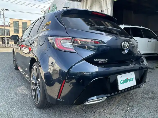 トヨタ カローラ スポーツ G Z 神奈川県 2019(令1)年 3.2万km ブラッキッシュアゲハガラスフレーク ワンオーナー/純正メモリーナビ/　○フルセグTV/　○DVD/CD/AM/FM/BT/USB/HDMI/バックカメラ/プリクラセーフティシステム/レーンキープアシスト/レーダークルーズコントロール/横滑り防止装置/クリアランスソナー/ブランドスポットミラー/オートハイビーム/オートライト/アイドリングストップ/LEDヘッドライト/ヘッドライトレベライザー/フォグランプ/革巻きステアリング/ステアリングスイッチ/パドルシフト/ビルトインETC/電動格納ミラー/純正フロアマット/スマートキー　2本/プッシュスタート/保証書/取扱説明書
