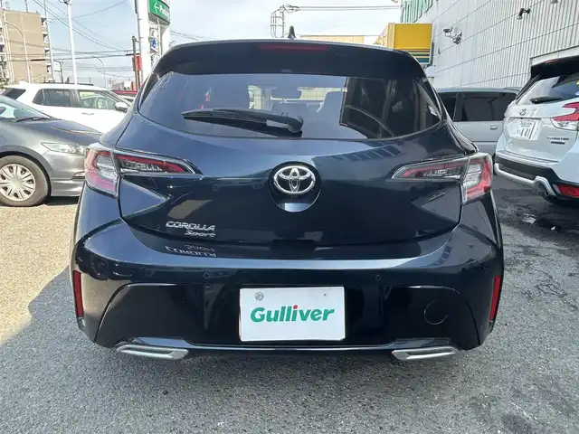 トヨタ カローラ スポーツ G Z 神奈川県 2019(令1)年 3.2万km ブラッキッシュアゲハガラスフレーク ワンオーナー/純正メモリーナビ/　○フルセグTV/　○DVD/CD/AM/FM/BT/USB/HDMI/バックカメラ/プリクラセーフティシステム/レーンキープアシスト/レーダークルーズコントロール/横滑り防止装置/クリアランスソナー/ブランドスポットミラー/オートハイビーム/オートライト/アイドリングストップ/LEDヘッドライト/ヘッドライトレベライザー/フォグランプ/革巻きステアリング/ステアリングスイッチ/パドルシフト/ビルトインETC/電動格納ミラー/純正フロアマット/スマートキー　2本/プッシュスタート/保証書/取扱説明書