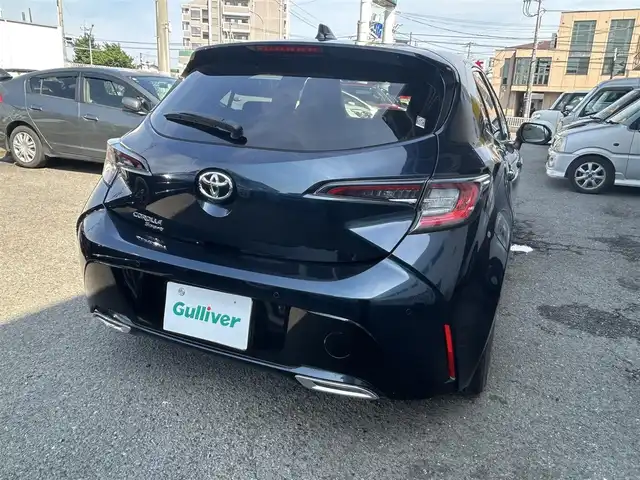 トヨタ カローラ スポーツ G Z 神奈川県 2019(令1)年 3.2万km ブラッキッシュアゲハガラスフレーク ワンオーナー/純正メモリーナビ/　○フルセグTV/　○DVD/CD/AM/FM/BT/USB/HDMI/バックカメラ/プリクラセーフティシステム/レーンキープアシスト/レーダークルーズコントロール/横滑り防止装置/クリアランスソナー/ブランドスポットミラー/オートハイビーム/オートライト/アイドリングストップ/LEDヘッドライト/ヘッドライトレベライザー/フォグランプ/革巻きステアリング/ステアリングスイッチ/パドルシフト/ビルトインETC/電動格納ミラー/純正フロアマット/スマートキー　2本/プッシュスタート/保証書/取扱説明書