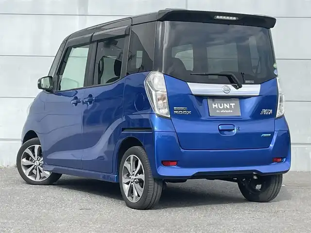 日産 デイズ ルークス HWS X Vセレクション 千葉県 2016(平28)年 4.7万km オーシャンブルーP 純正SDナビ/（CD、DVD、Aux、SD）/フルセグTV/アラウンドビューモニター/両側パワースライドドア/USBソケット/アイドリングストップ/衝突軽減ブレーキ/ETC/電動格納ミラー/横滑り防止装置/ドアバイザー/フロアマット/スマートキー/プッシュスタート