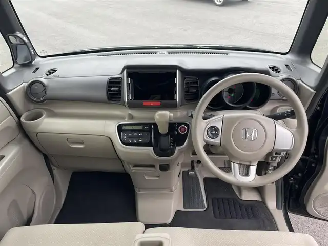 ホンダ Ｎ ＢＯＸ G Lパッケージ 千葉県 2012(平24)年 16.4万km クリスタルブラックパール 片側パワースライドドア/ETC/スマートキー＆プッシュスタート/電動格納ミラー/ヘッドライトレベライザー/横滑り防止装置/ステアリングスイッチ/純正フロアマット/社外14インチアルミホイール/ドアバイザー