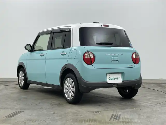 スズキ ラパン X 岡山県 2019(平31)年 5.1万km フレンチミントパールメタリック 全方位カメラ/白色ルーフ/ミラー/純正SDナビ(CN-RZ743W)/（CD/DVD/BT/フルセグTV/USB）/ビルトインETC/スマートキー/衝突軽減ブレーキ/アイドリングストップ/踏み間違い防止/D席シートヒーター/ステアリングスイッチ/純正14インチアルミホイール/純正フロアマット/ドアバイザー